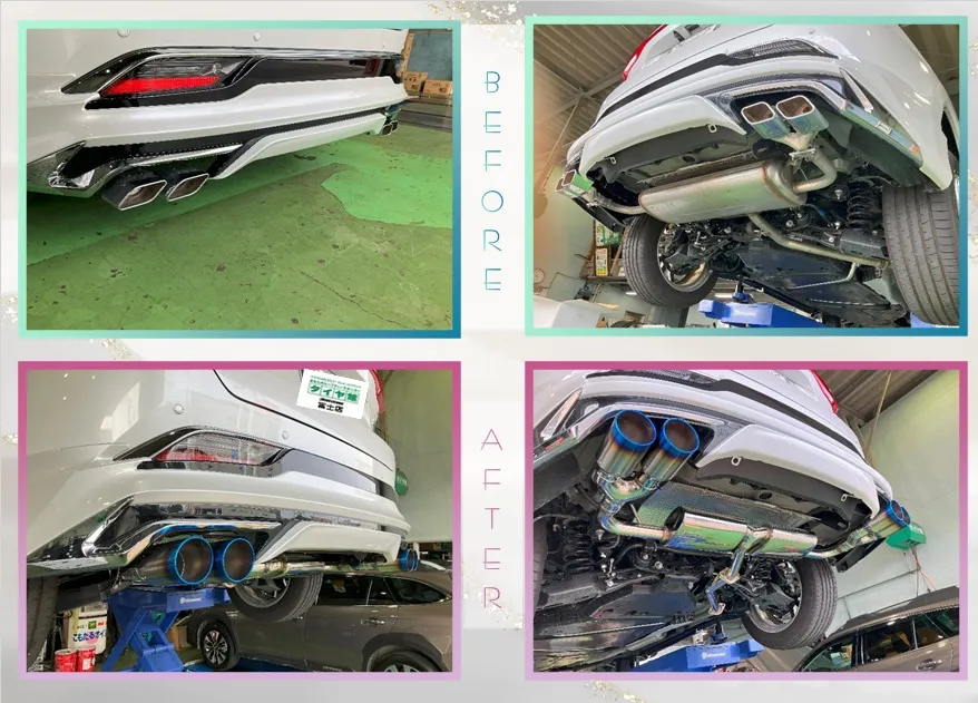 TOYOTA / HARRIER のマフラー交換