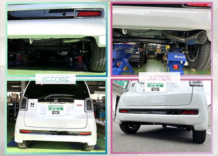 HONDA/N-ONEのマフラー交換