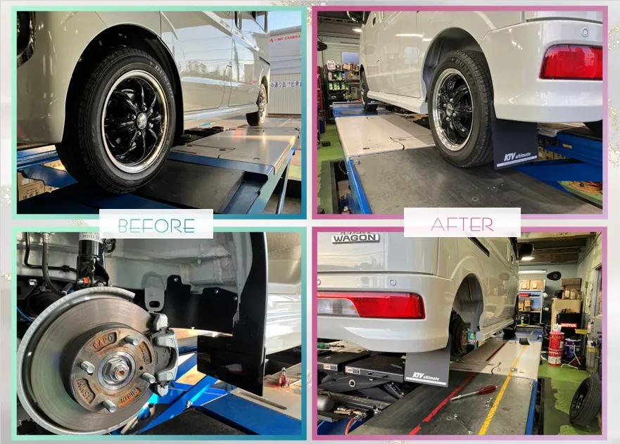 SUZUKI / EVERY マッドフラップ取り付け作業