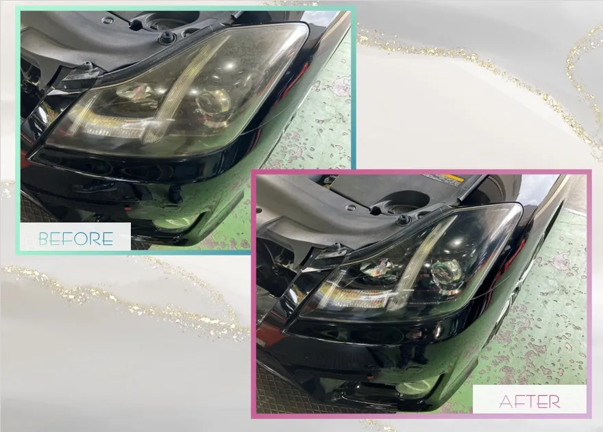 綺麗になったよ！ヘッドライトクリーニング！