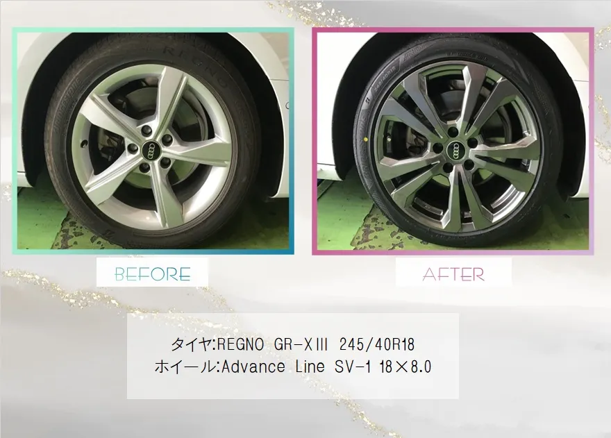 Audi / A4のタイヤ・ホイール交換