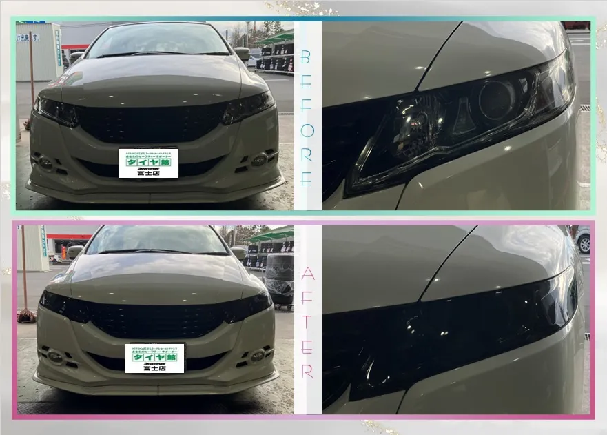 HONDA / ODYSSEY スモークヘッドライトカバー取...