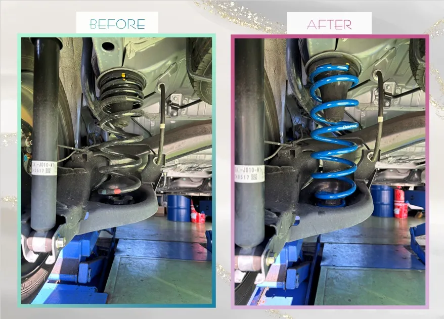 HONDA/N-VAN ダウンサス取付作業