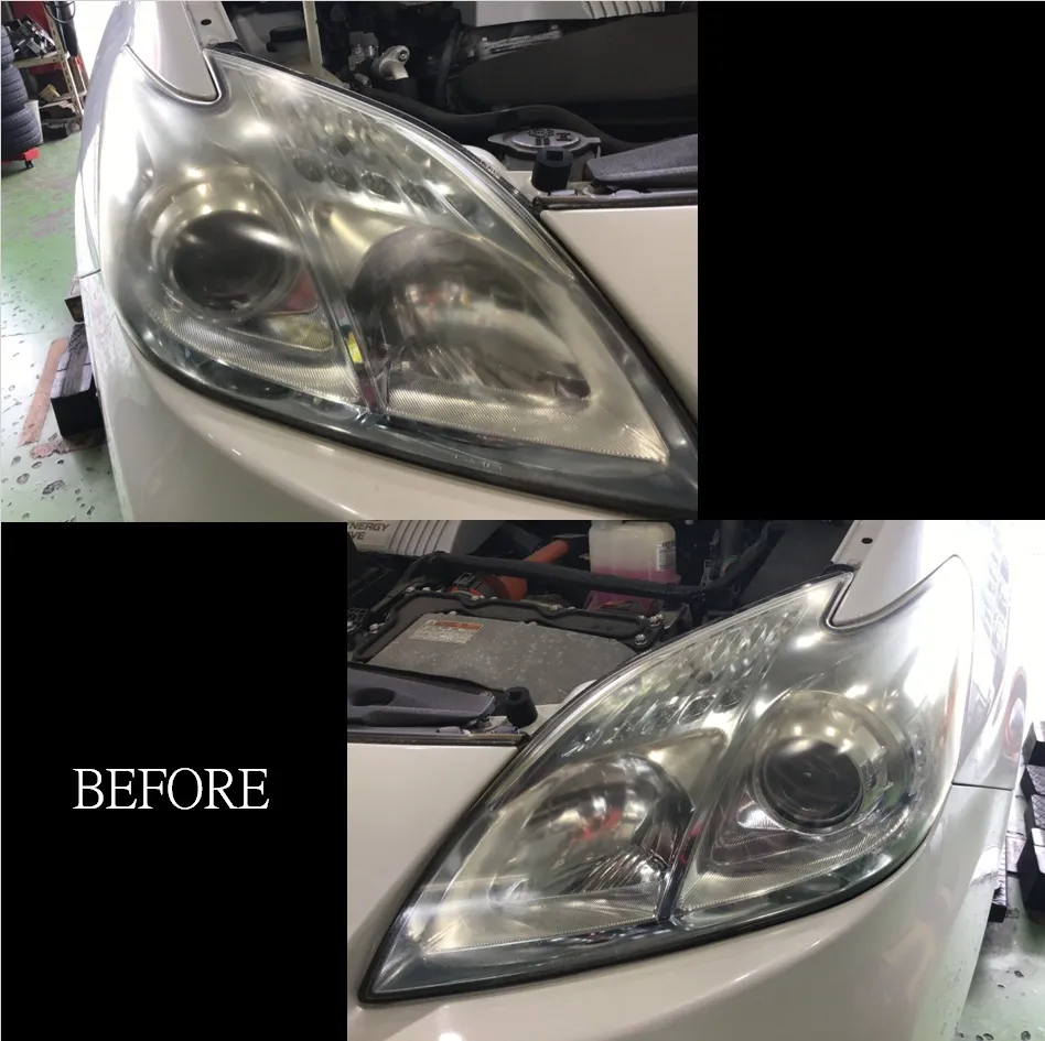 ヘッドライトクリーニング！