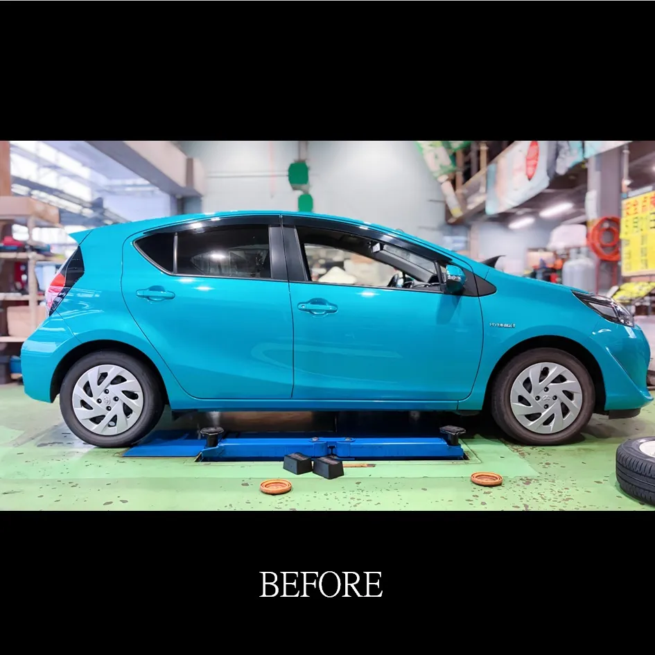 TOYOTA/AQUA　ホイール交換