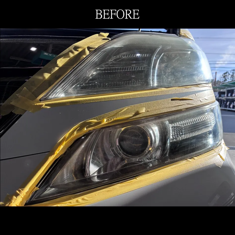 片目だけくすんでる!ヘッドライトクリーニング!