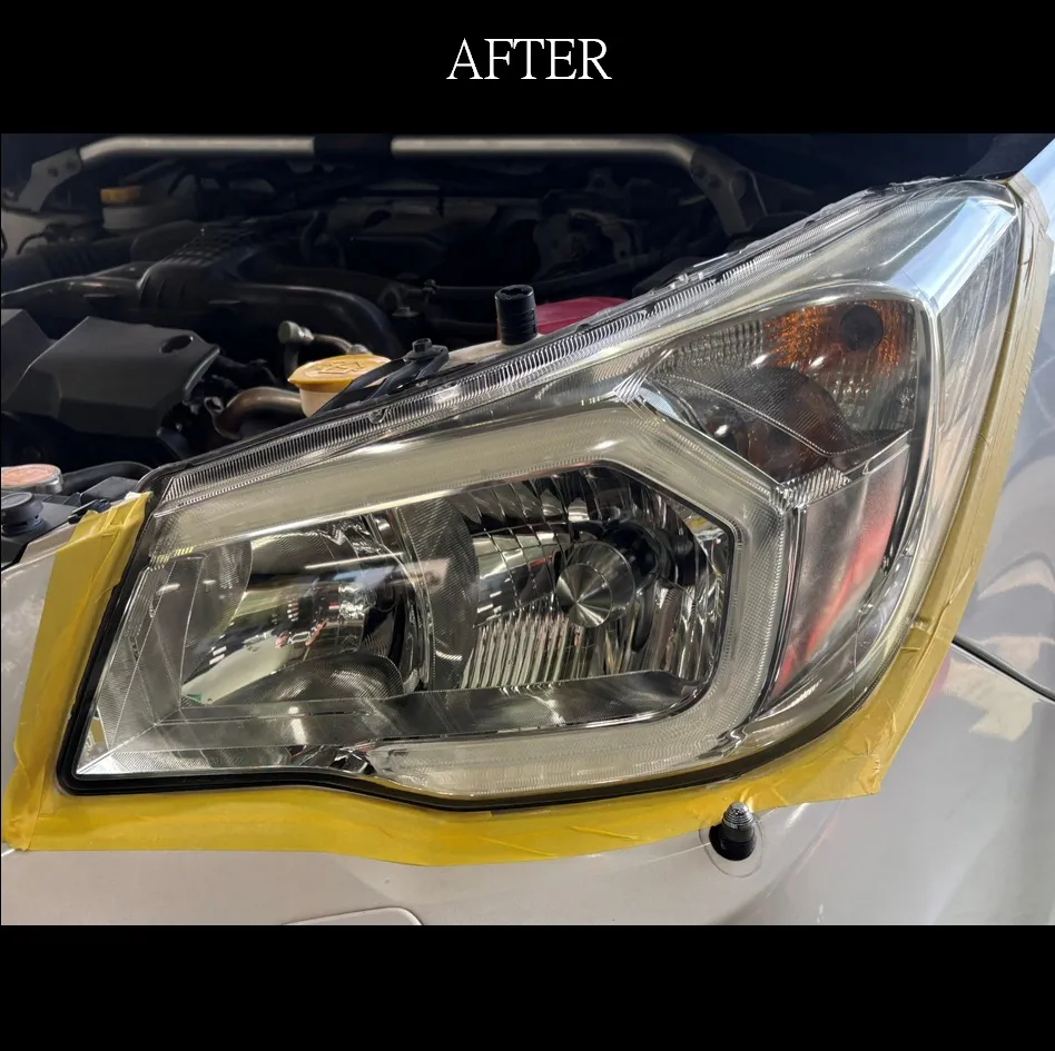 くすみなし！すっきりヘッドライトクリーニング！