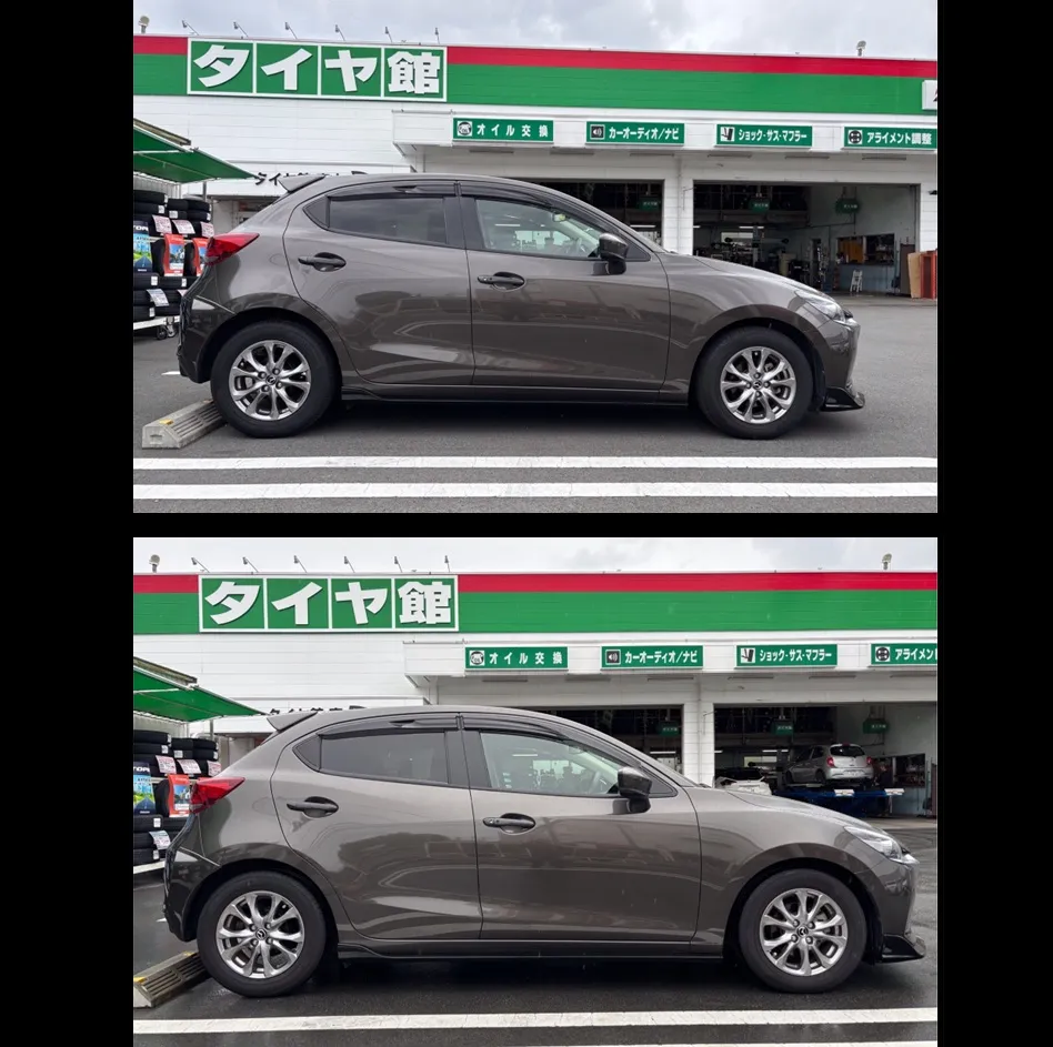 MAZUDA / DEMIO スプリング交換